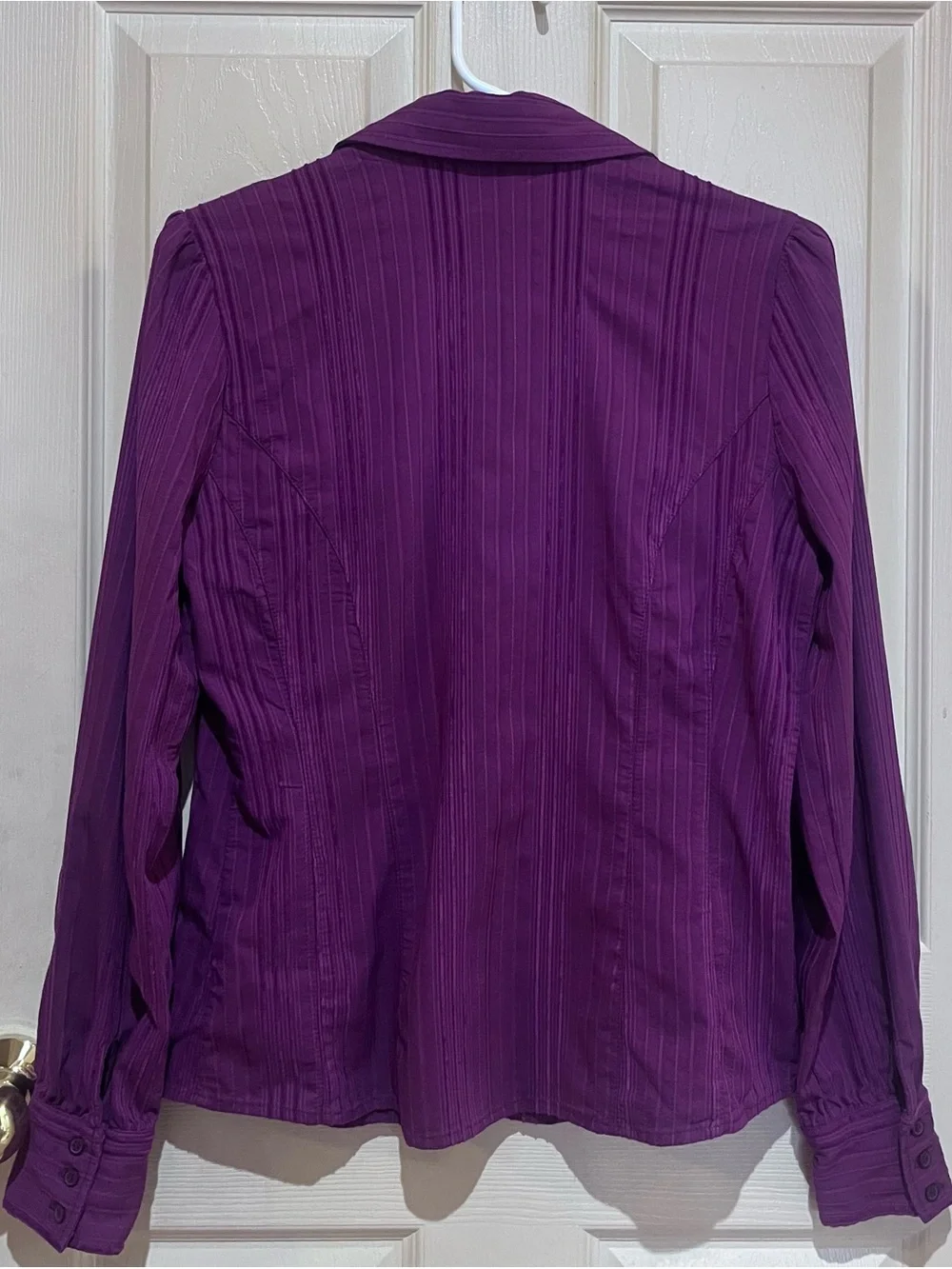Reitmans Burgundy Blouse, Size Medium - Picture 3 of 6